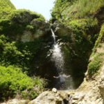 Erfrischende Dusche am Strand, Ecuador