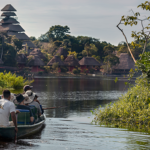 Ankunft per Kanu im Napo Wildlife Center